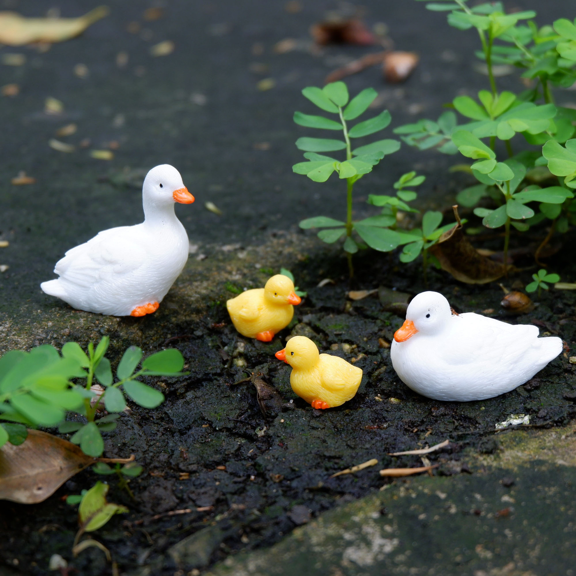Home Decor Aesthetic Pinterest - 4pcs Duck Resin Small Ornament Duck