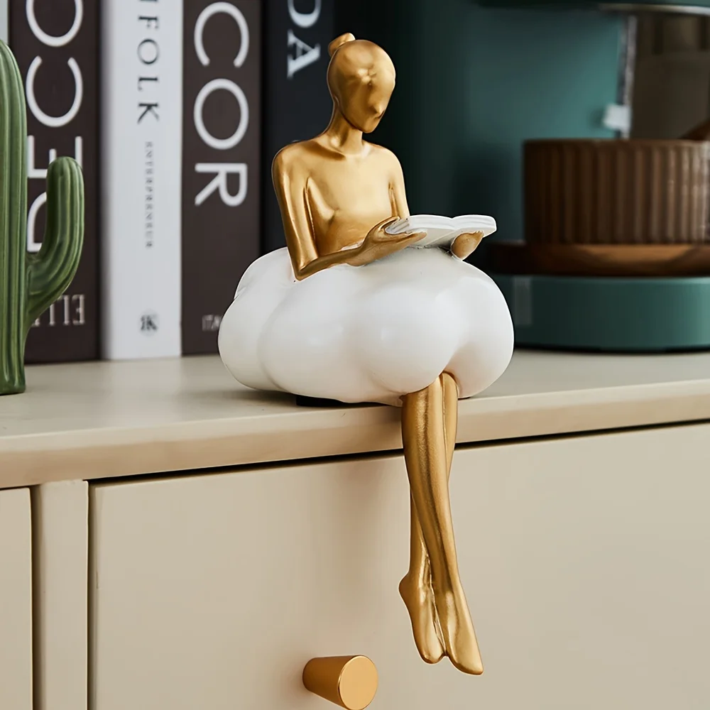 Home Decor Dopamine - Cloud Girl Sculpture Abstract Art Figure