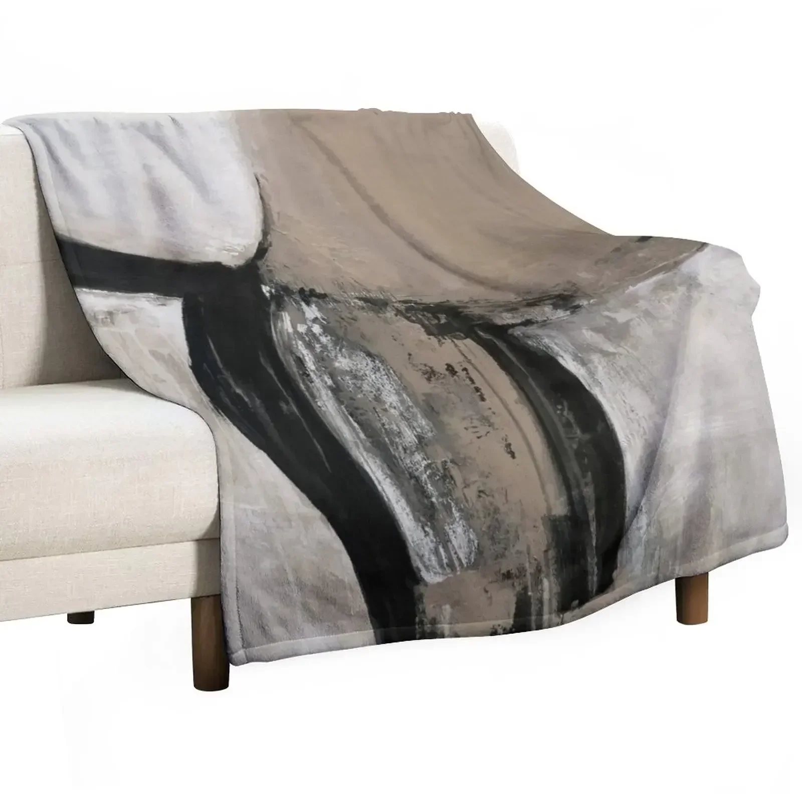 Neutral Throw Blanket - neutral abstract Throw Blanket Anti Shedding