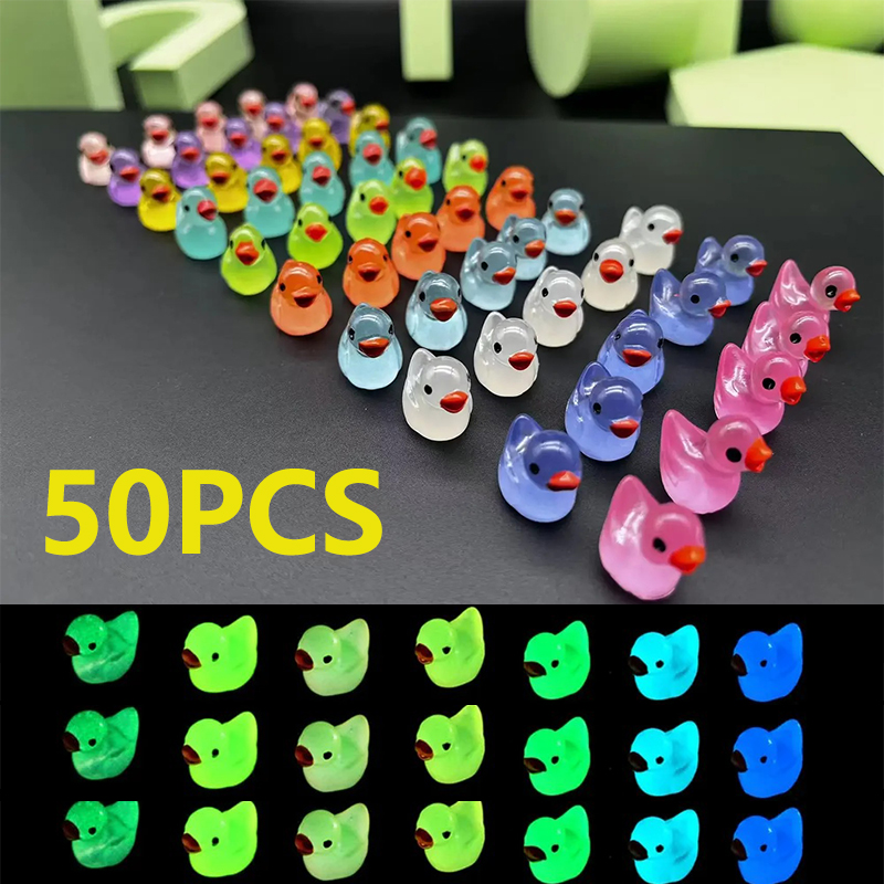 Home Decor Aesthetic Pinterest - 50PCS Glowing Mini Resin Little Ducks