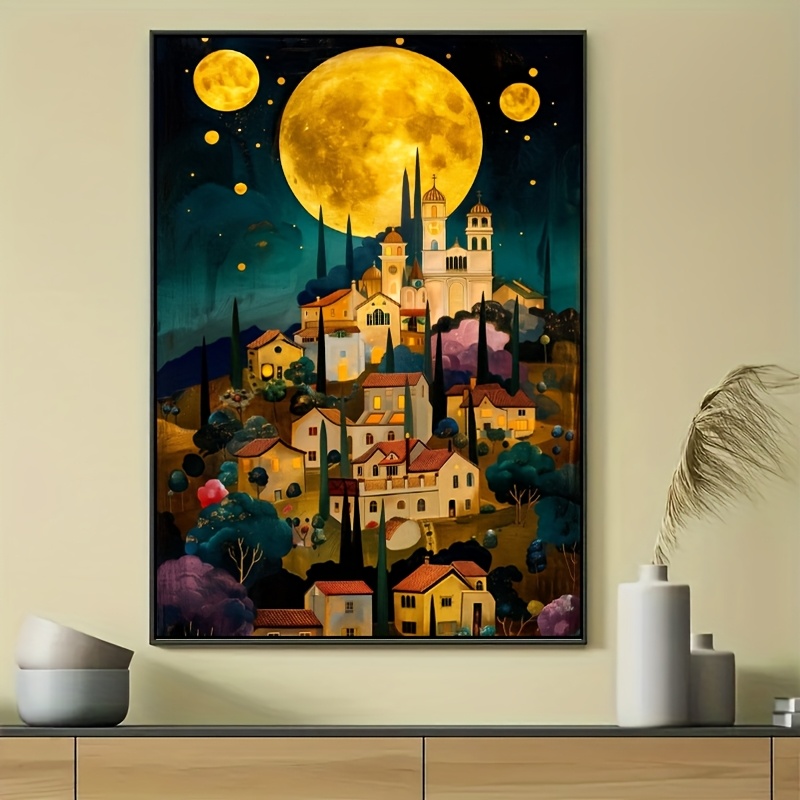 Home Decor Under 500 - 500/1000/1200/2000PCS Puzzles Under The Moon Village