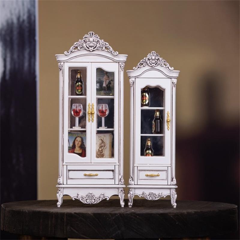Home Decor Furniture - 1/12 Dollhouse Vintage Simulation Storage Cabinet