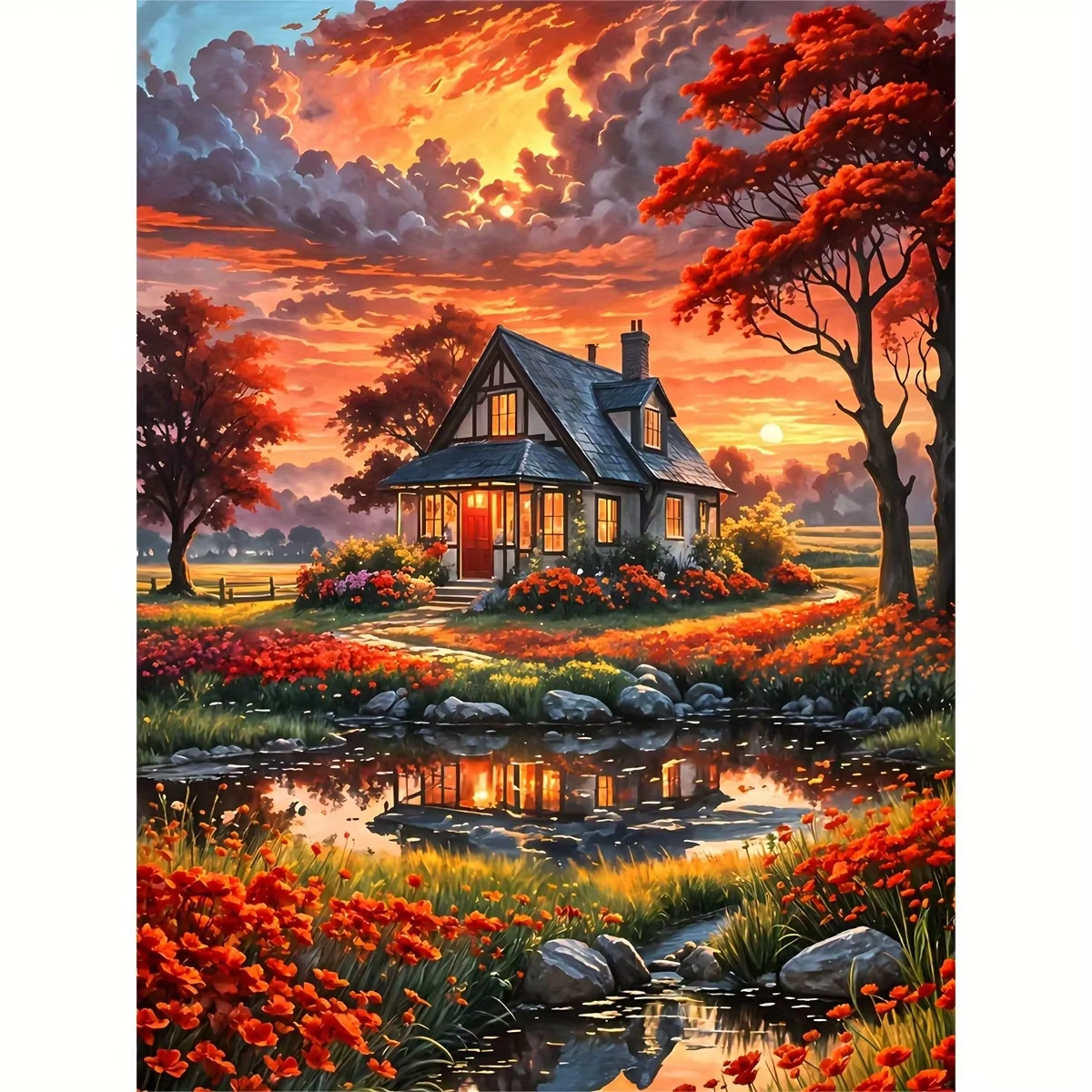 Home Decor Under 500 - 500/1000/1200/2000PCS Puzzles for Adults, Garden Landscape