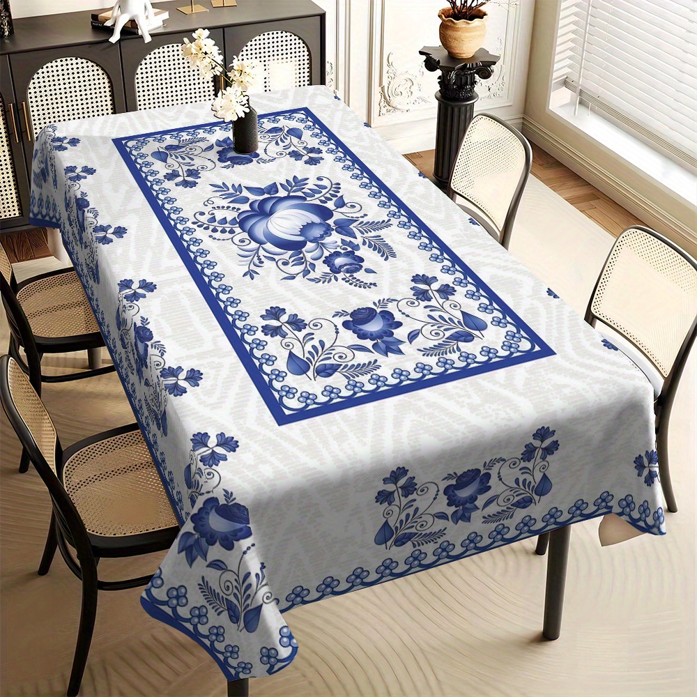 Home Decor Inspo - Country Style Square Tablecloth for Kitchen,