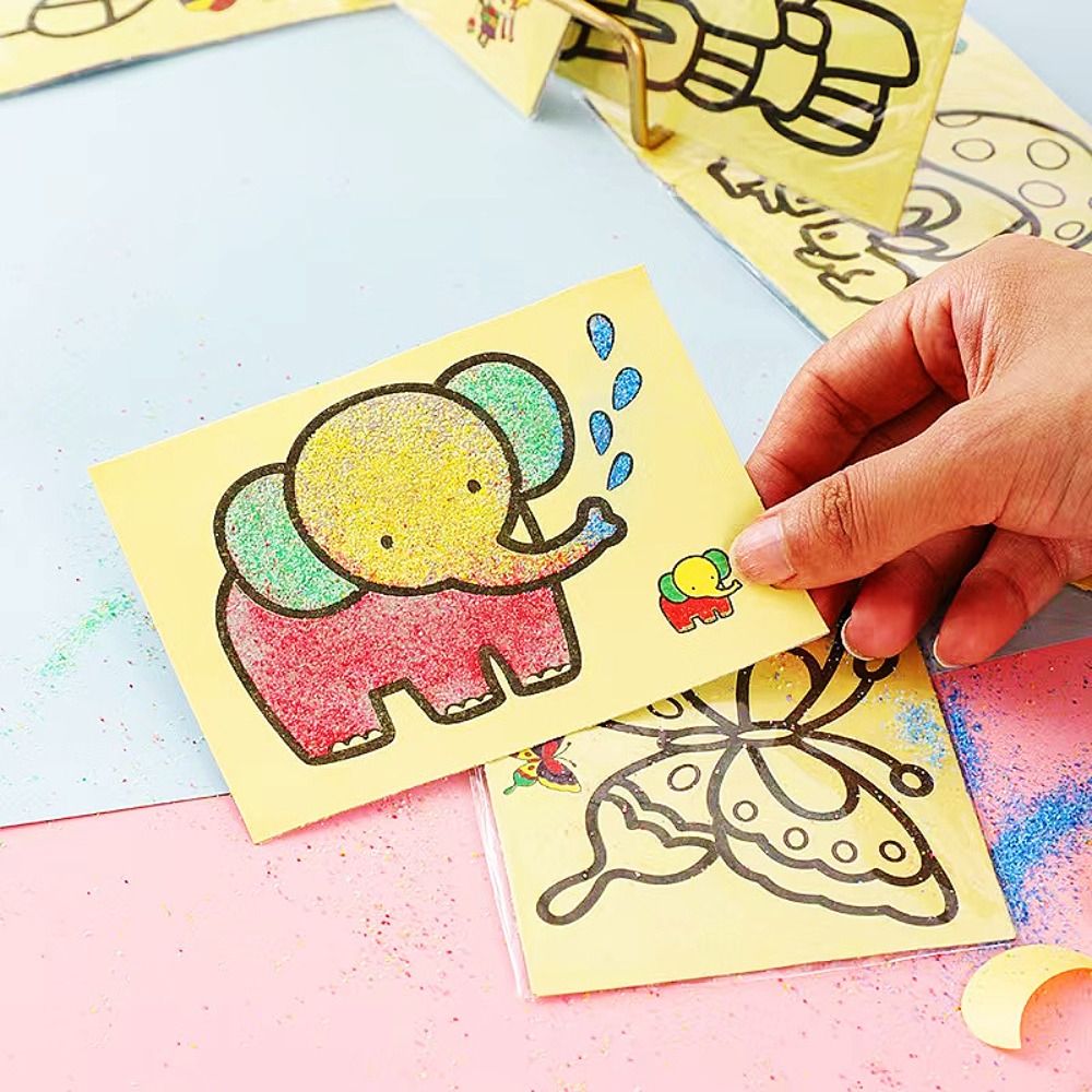 Sand Art Picture - Brush Art Painting Sand Painting Set
