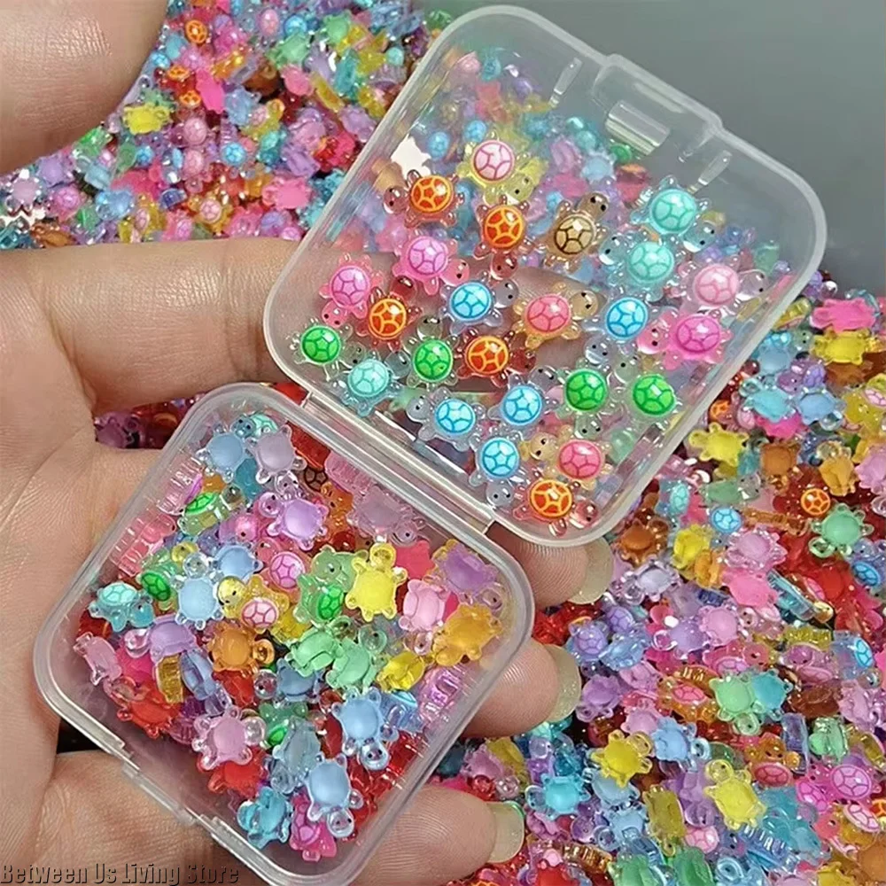 Home Decor Aesthetic Pinterest - 100Pcs Mini Resin Turtles Night Glow