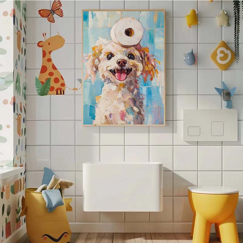 1pc frameless Toilet Paper Ani - Home Decor Scrap 评论和价格