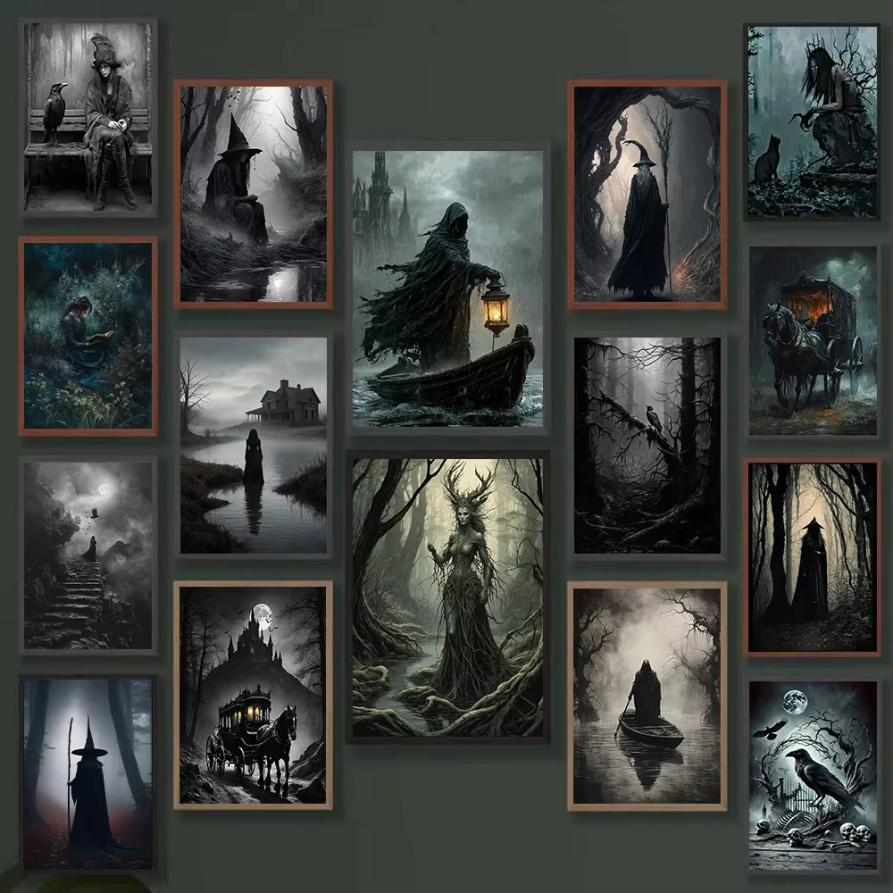 1pc frameless Dark Academia Ar - Home Decor Gothic 评论和价格