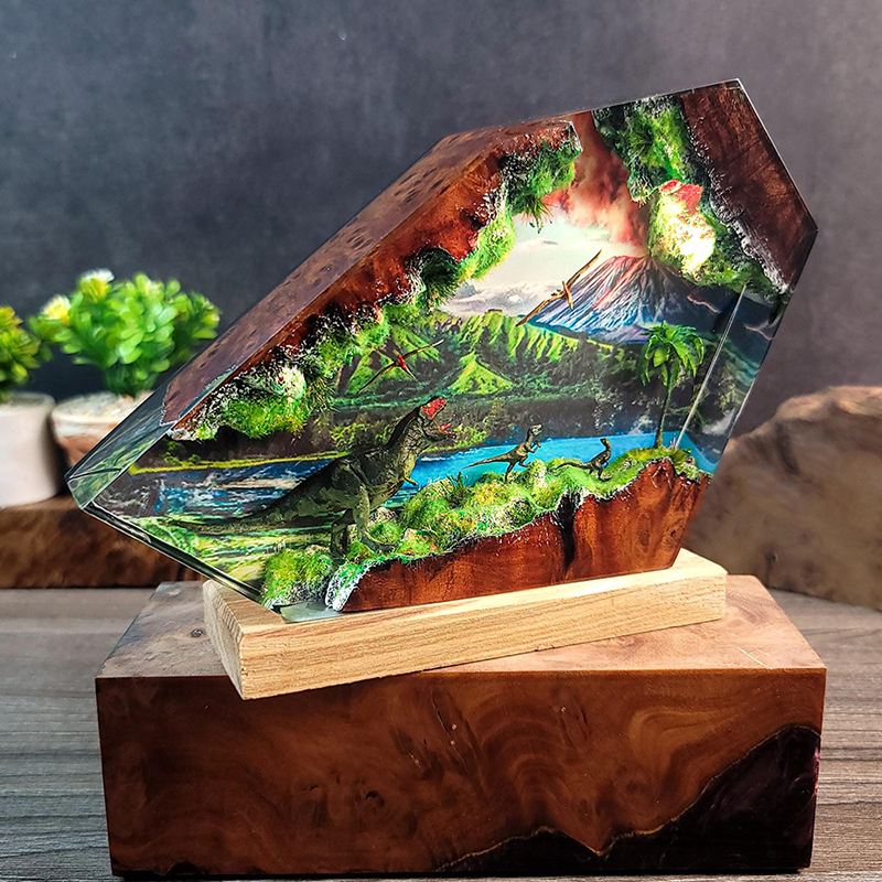 Table Resin Lamp Dinosaur Figu - Home Decor Inspo 评论和价格