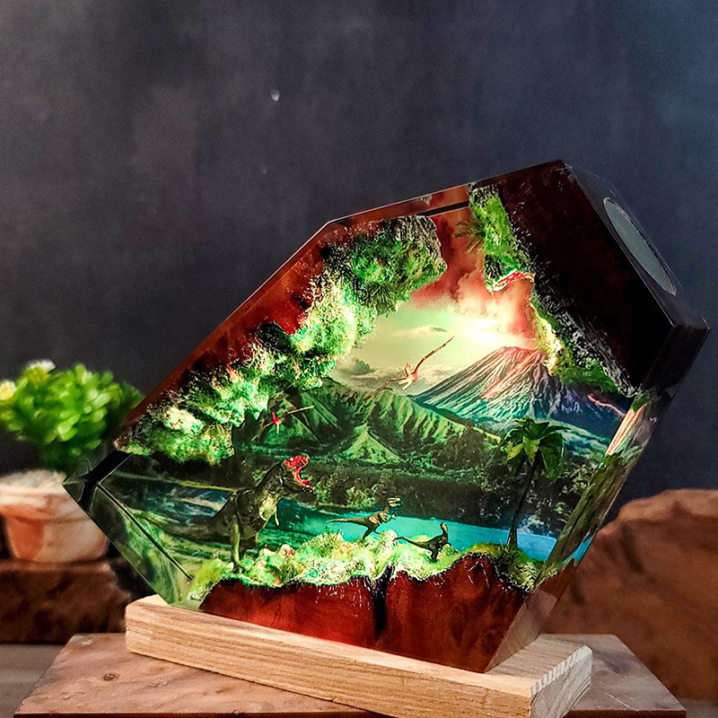 Table Resin Lamp Dinosaur Figu - Home Decor Inspo 评论和价格