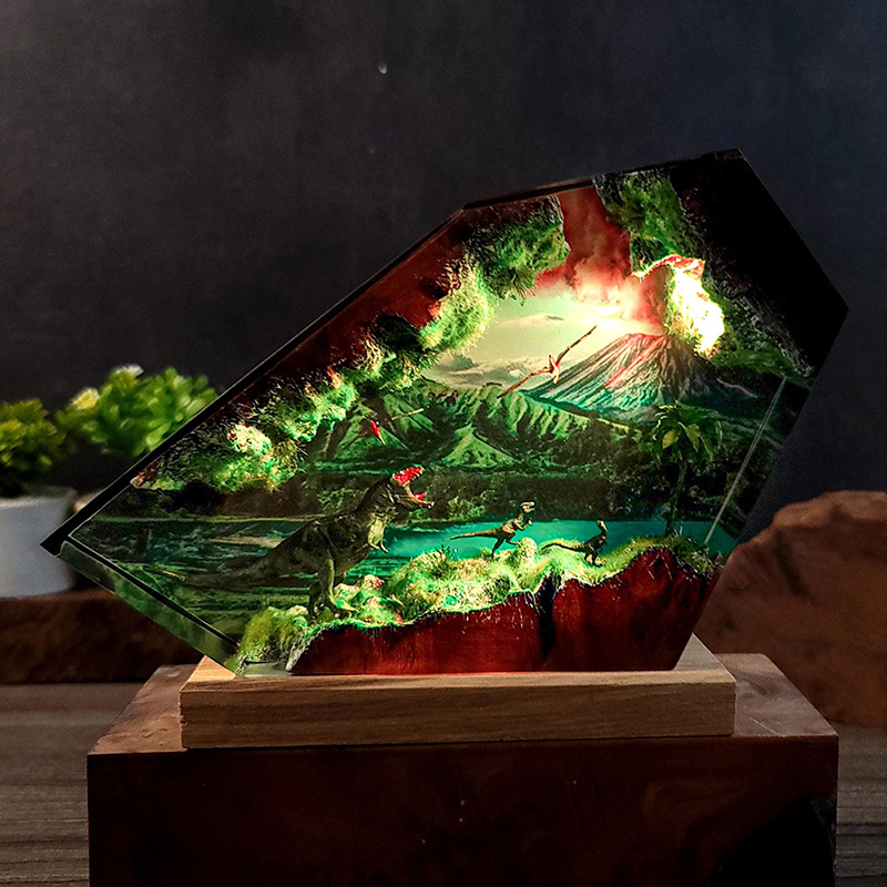 Table Resin Lamp Dinosaur Figu - Home Decor Inspo 评论和价格
