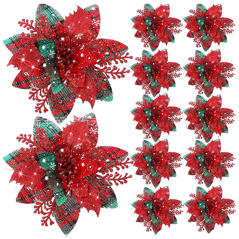 5/10Pcs Glitter Pink Christmas - Home Decor Trends 2025 评论和价格