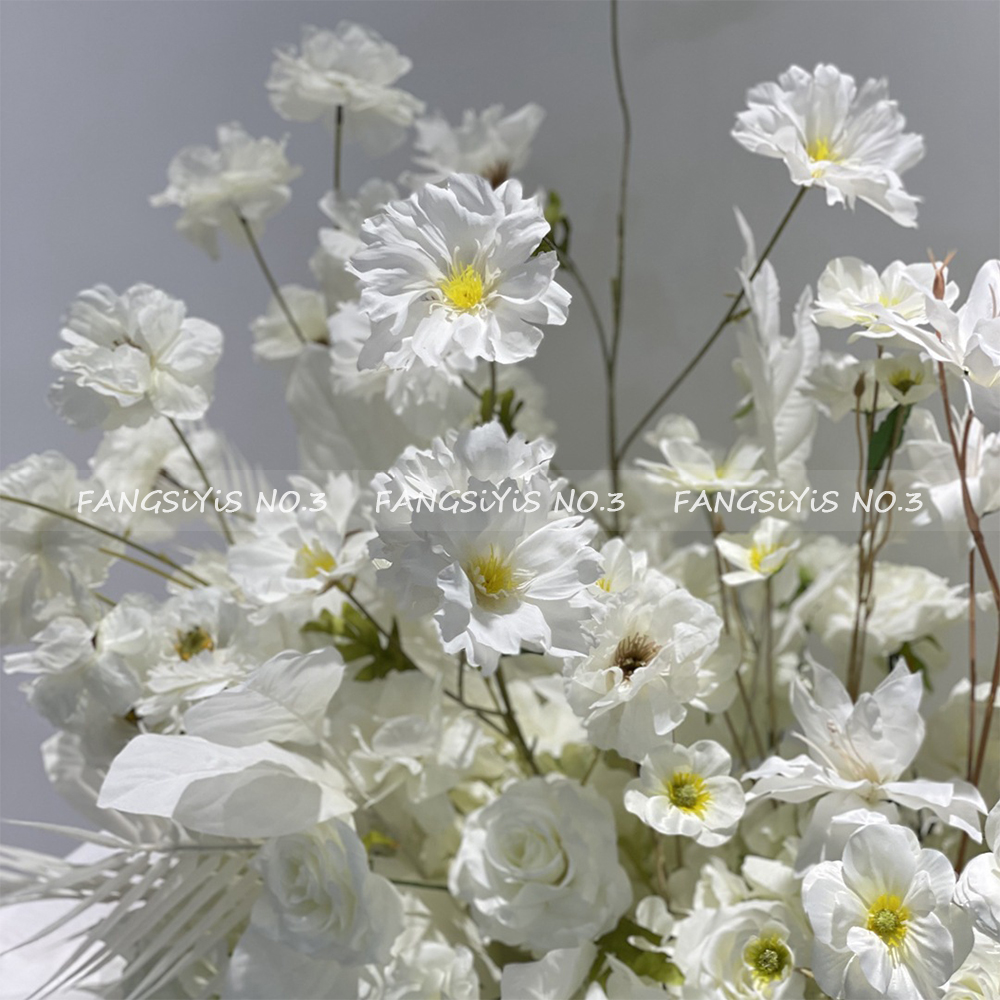 100/50CM Artificial White Rose - Home Decor Event 评论和价格