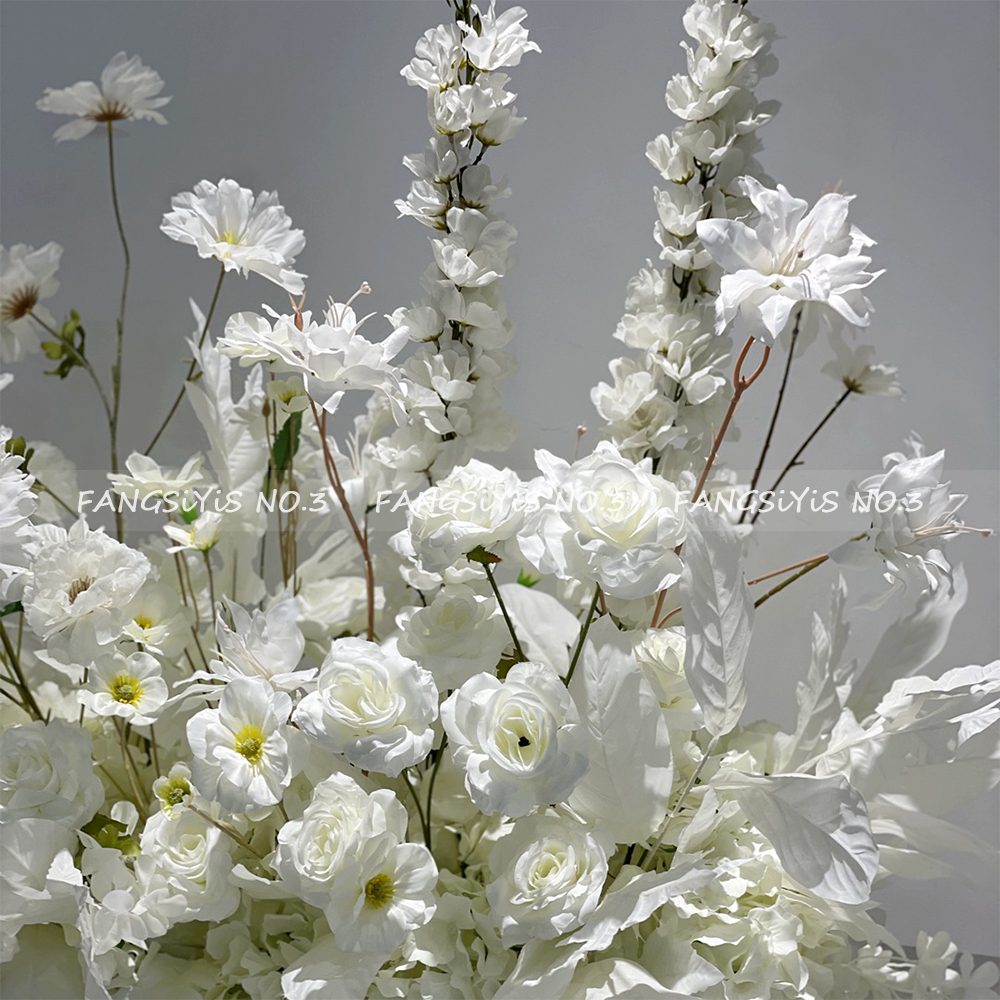 100/50CM Artificial White Rose - Home Decor Event 评论和价格