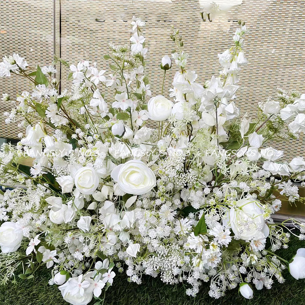 100/50CM Artificial White Rose - Home Decor Event 评论和价格