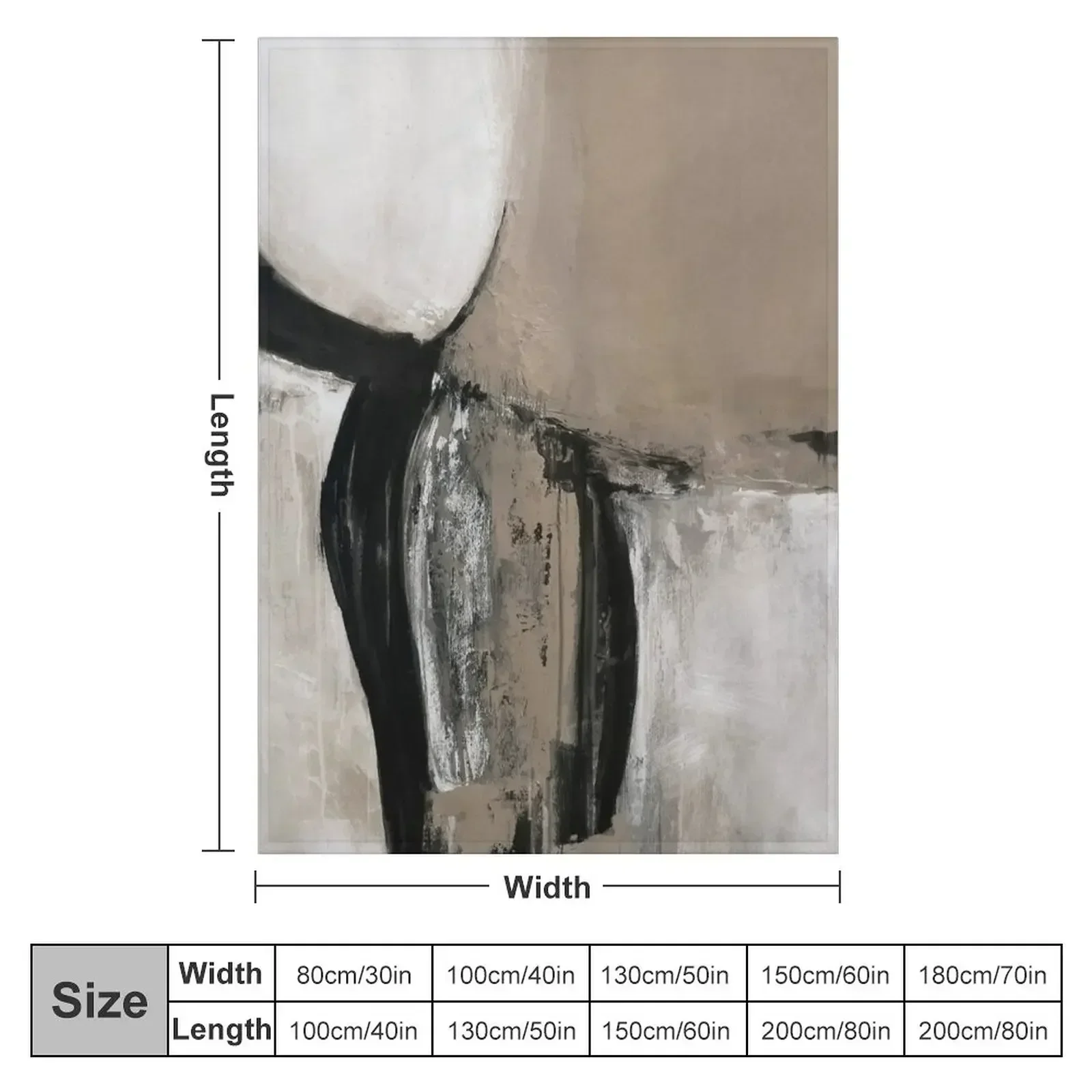 neutral abstract Throw Blanket - Neutral Throw Blanket 评论和价格