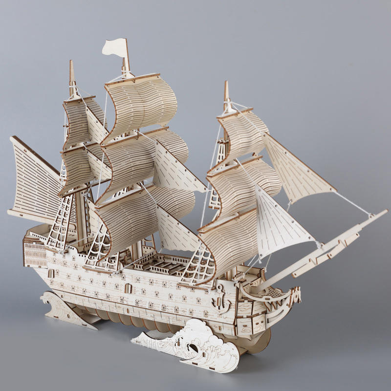 DIY 3D Wooden Puzzles HMS Vict - Victory Home Decor 评论和价格