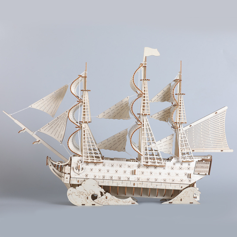 DIY 3D Wooden Puzzles HMS Vict - Victory Home Decor 评论和价格