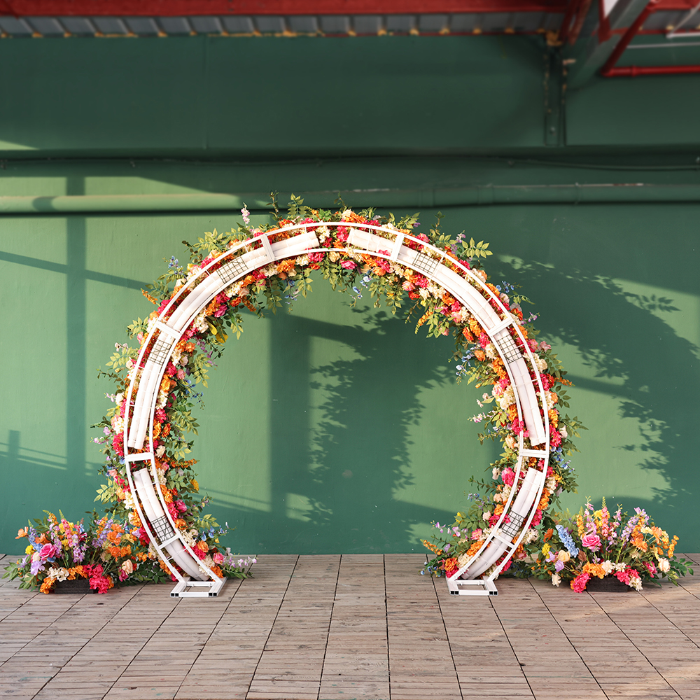 Orange Circle Artificial Flowe - Home Decor Event 评论和价格