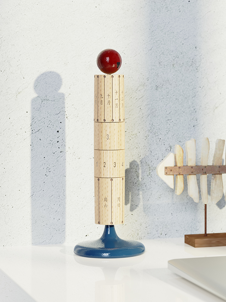 XEMO  Wood Rotatable Calendar  - Home Decor Dopamine 评论和价格