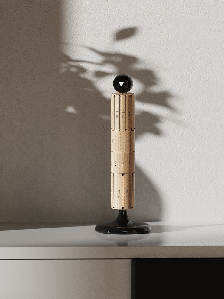 XEMO  Wood Rotatable Calendar  - Home Decor Dopamine 评论和价格