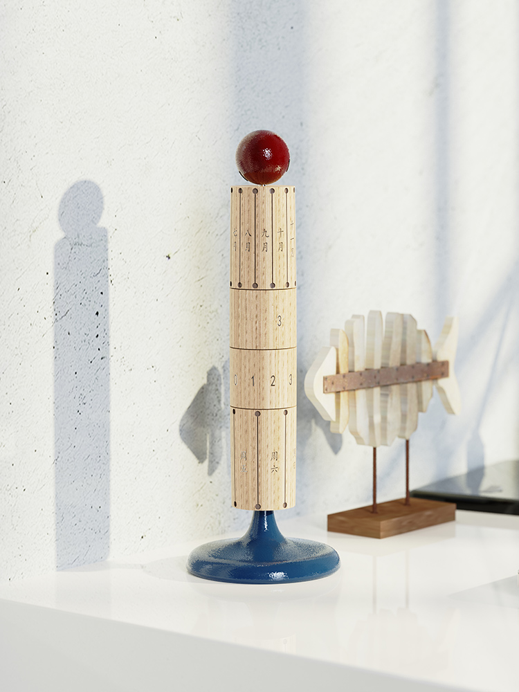 XEMO  Wood Rotatable Calendar  - Home Decor Dopamine 评论和价格