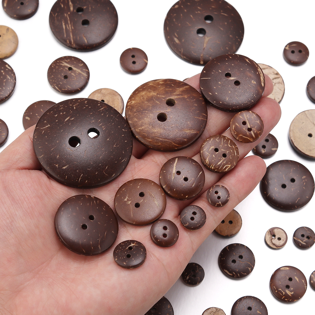 10-100Pcs Natural Coconut Shel - Home Decor Manufacturers 评论和价格