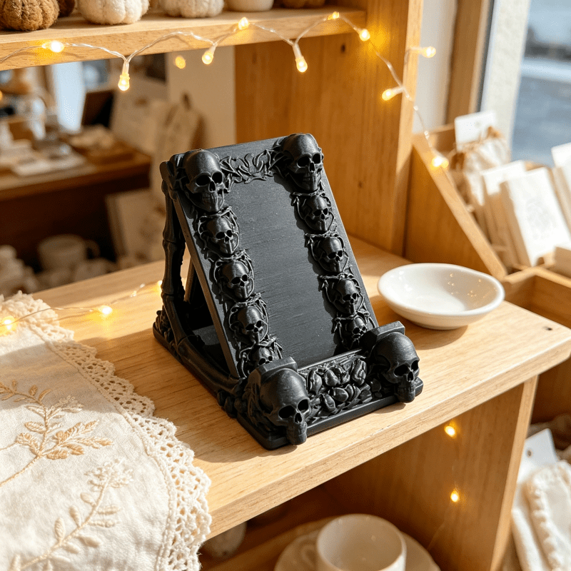 One 3D-printed Gothic skull ph - Home Decor Gothic 评论和价格