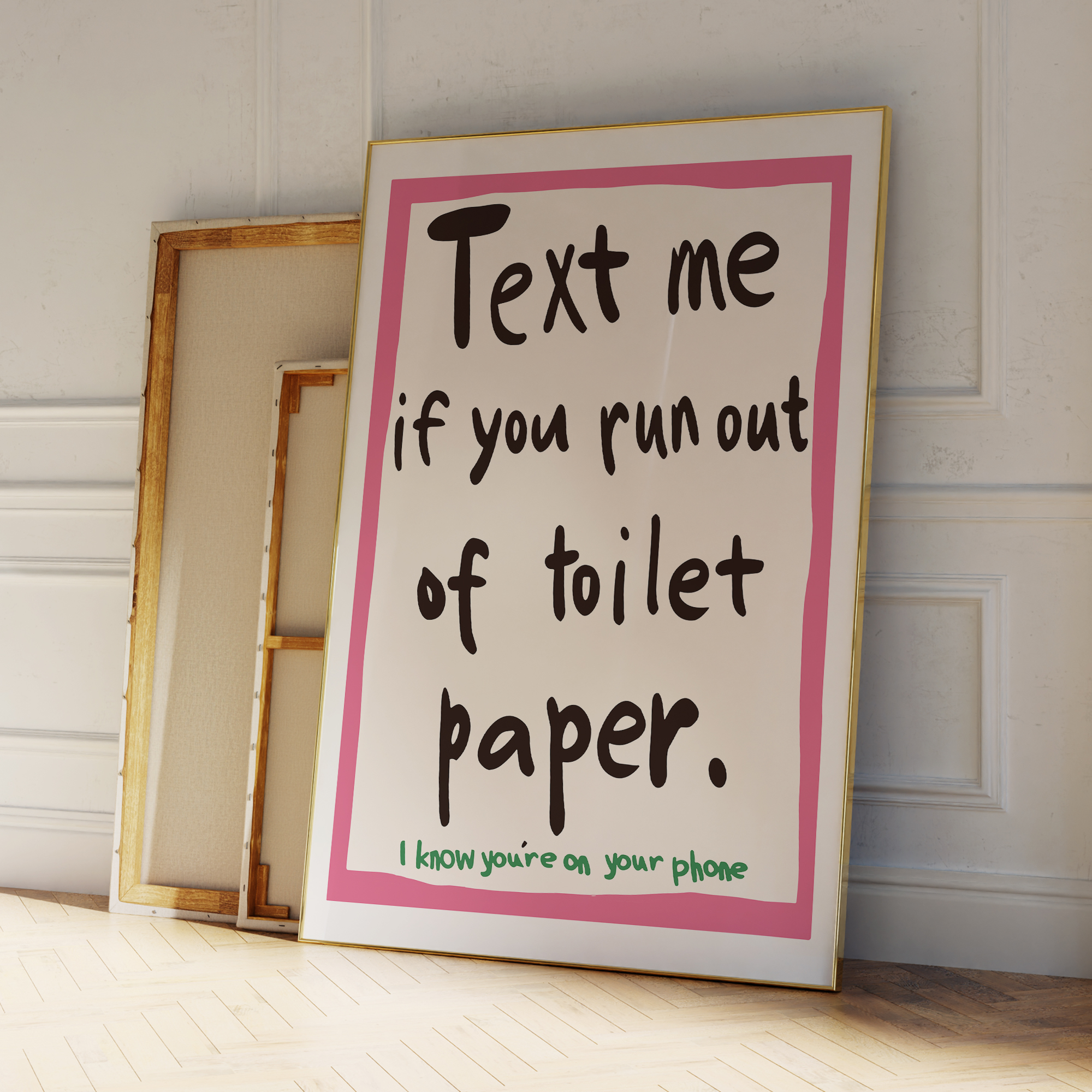 Modern Text Me If You Run Out  - Home Decor Scrap 评论和价格