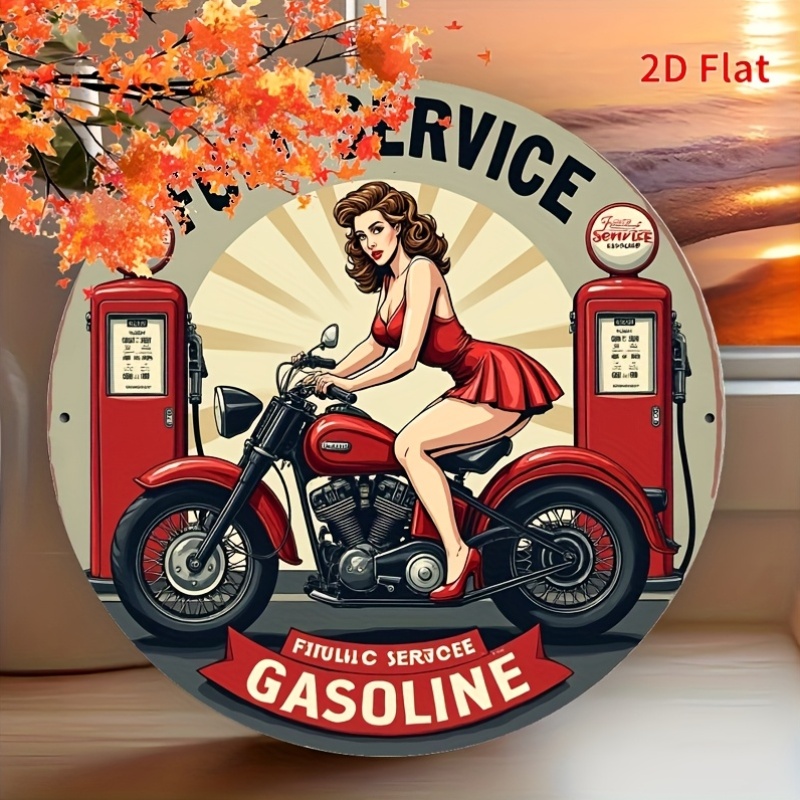 Round Metal Tin Sign Wall Deco - Home Decor Manufacturers 评论和价格