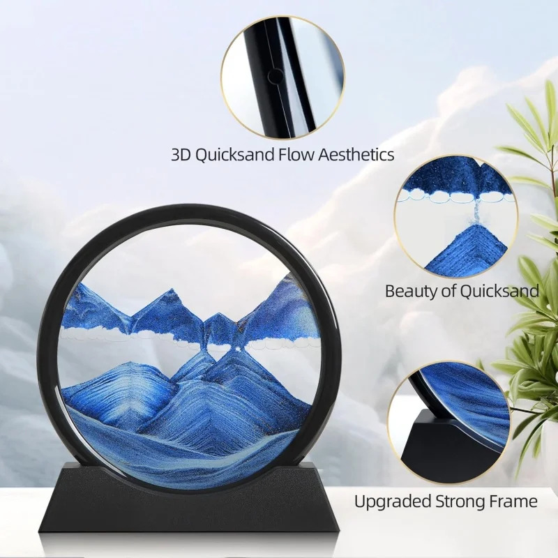 3D Hourglass Quicksand Moving  - Sand Art Picture 评论和价格