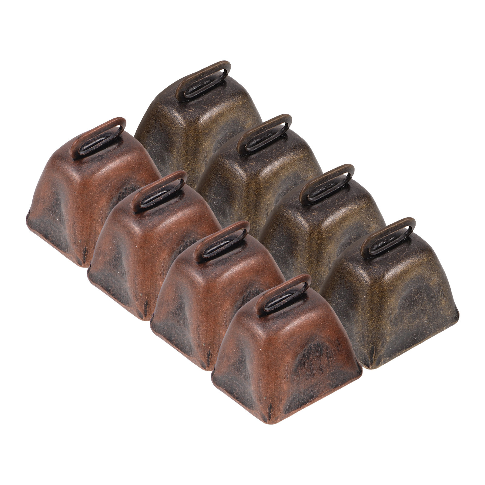 8Pcs Rustic Bronze Metal Cow B - Home Decor Event 评论和价格