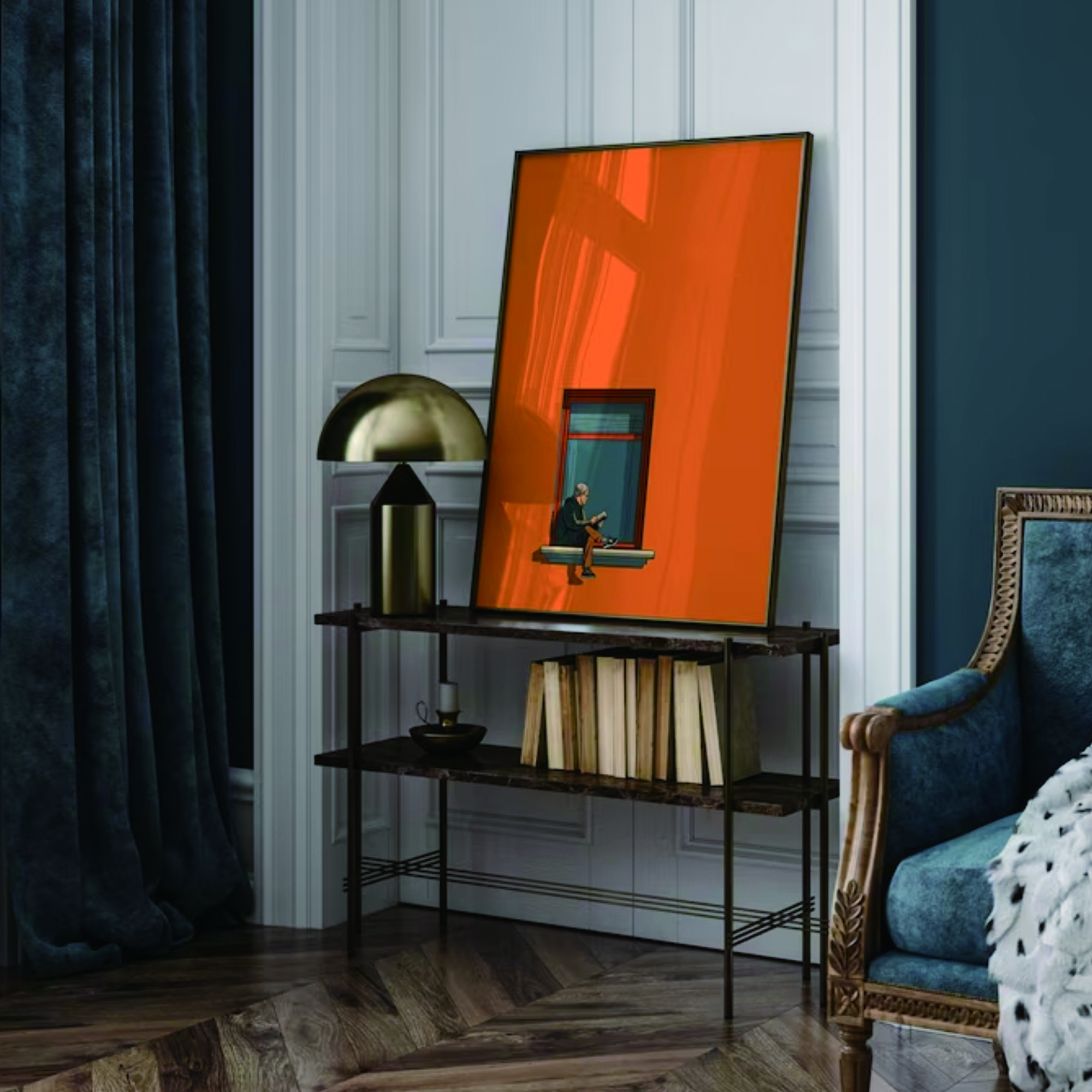 Orange Minimalist Dopamine War - Home Decor Dopamine 评论和价格