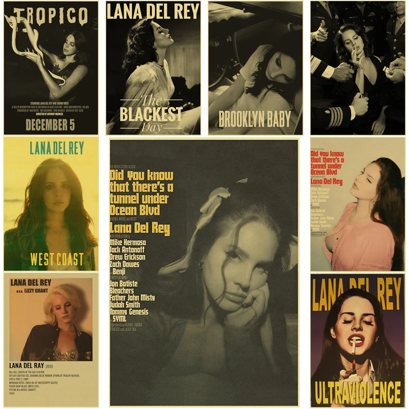 Lizzy Grant Lana Del Rey Poste - Home Decor Scrap 评论和价格
