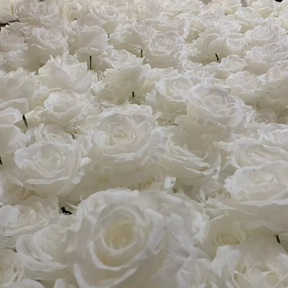 Uflower 3D White Rose Cloth Cu - Home Decor Event 评论和价格
