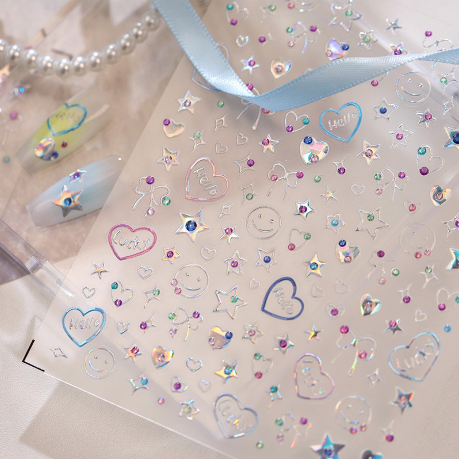 Holographic Dopamine Nail Deca - Home Decor Dopamine 评论和价格