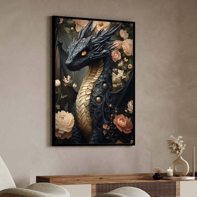 Fantasy Dragon with Maiden Can - Home Decor Gothic 评论和价格