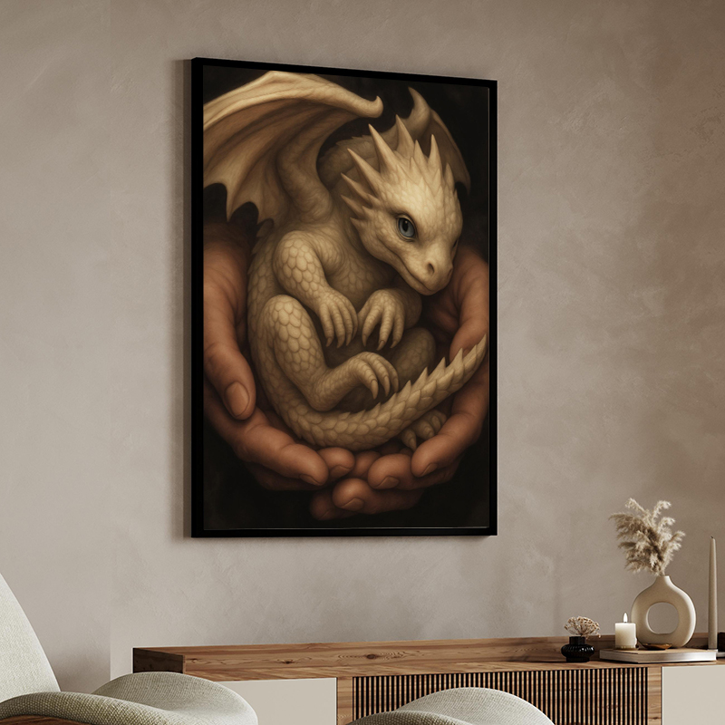 Fantasy Dragon with Maiden Can - Home Decor Gothic 评论和价格