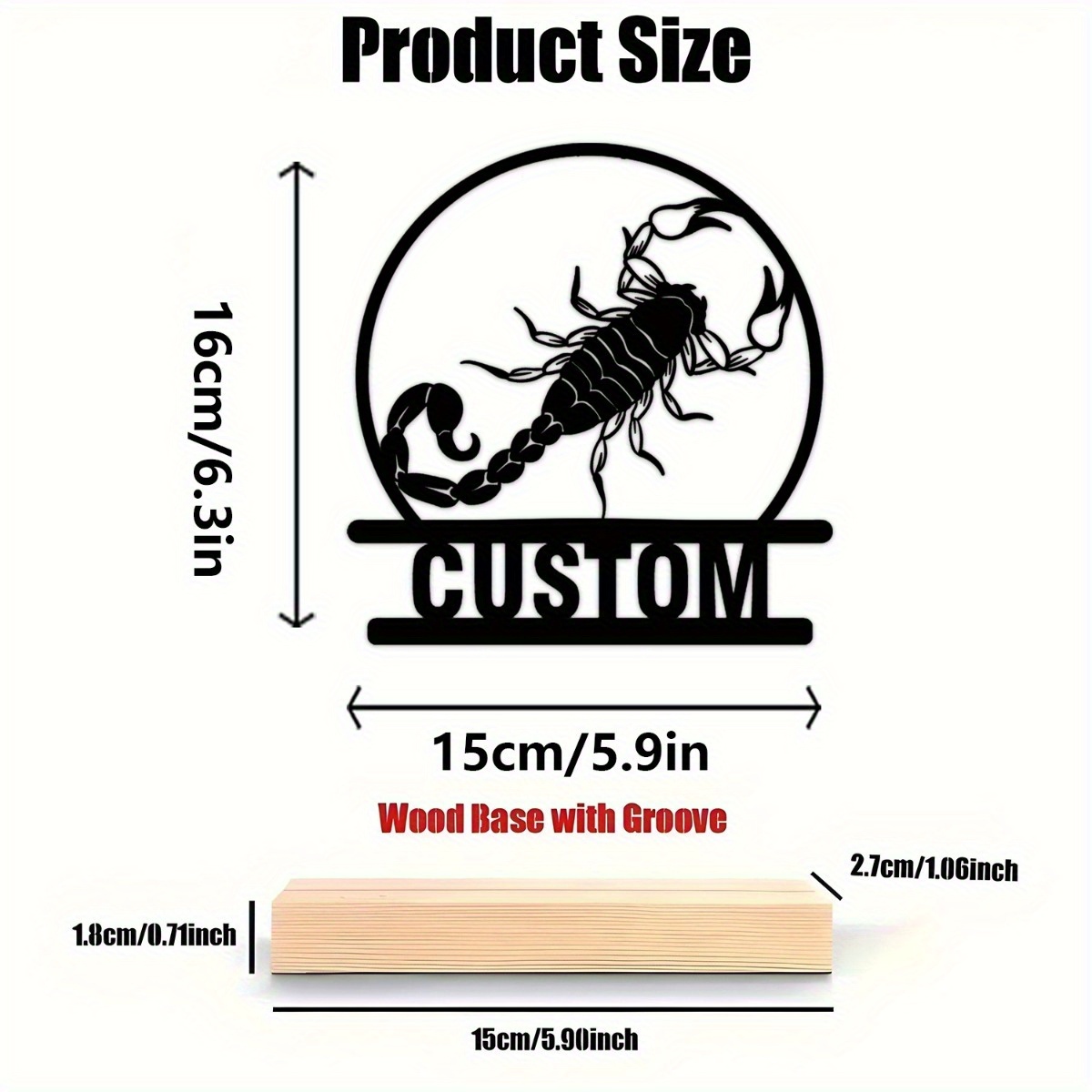 Custom Scorpion Metal Statue w - Home Decor Gothic 评论和价格