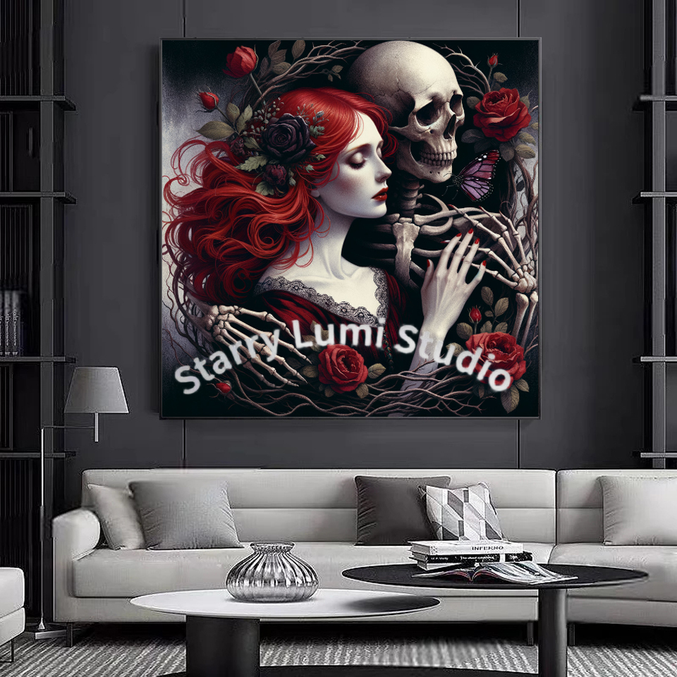 5D Diamond Painting Gothic Lad - Home Decor Gothic 评论和价格