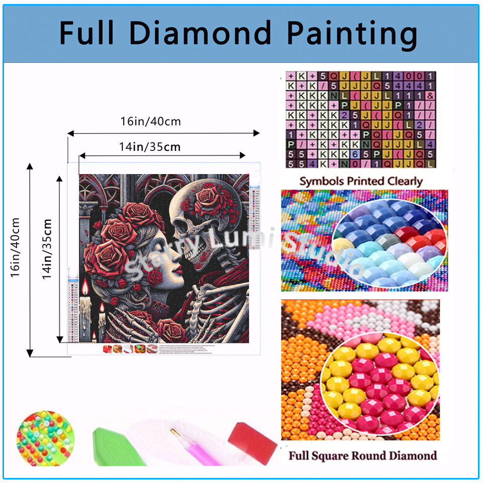 5D Diamond Painting Gothic Lad - Home Decor Gothic 评论和价格