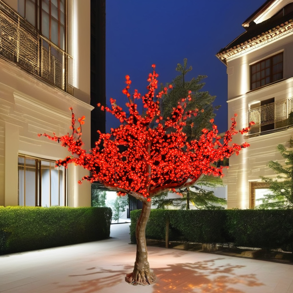 Waterproof RGB Artificial Tree - Home Decor Event 评论和价格