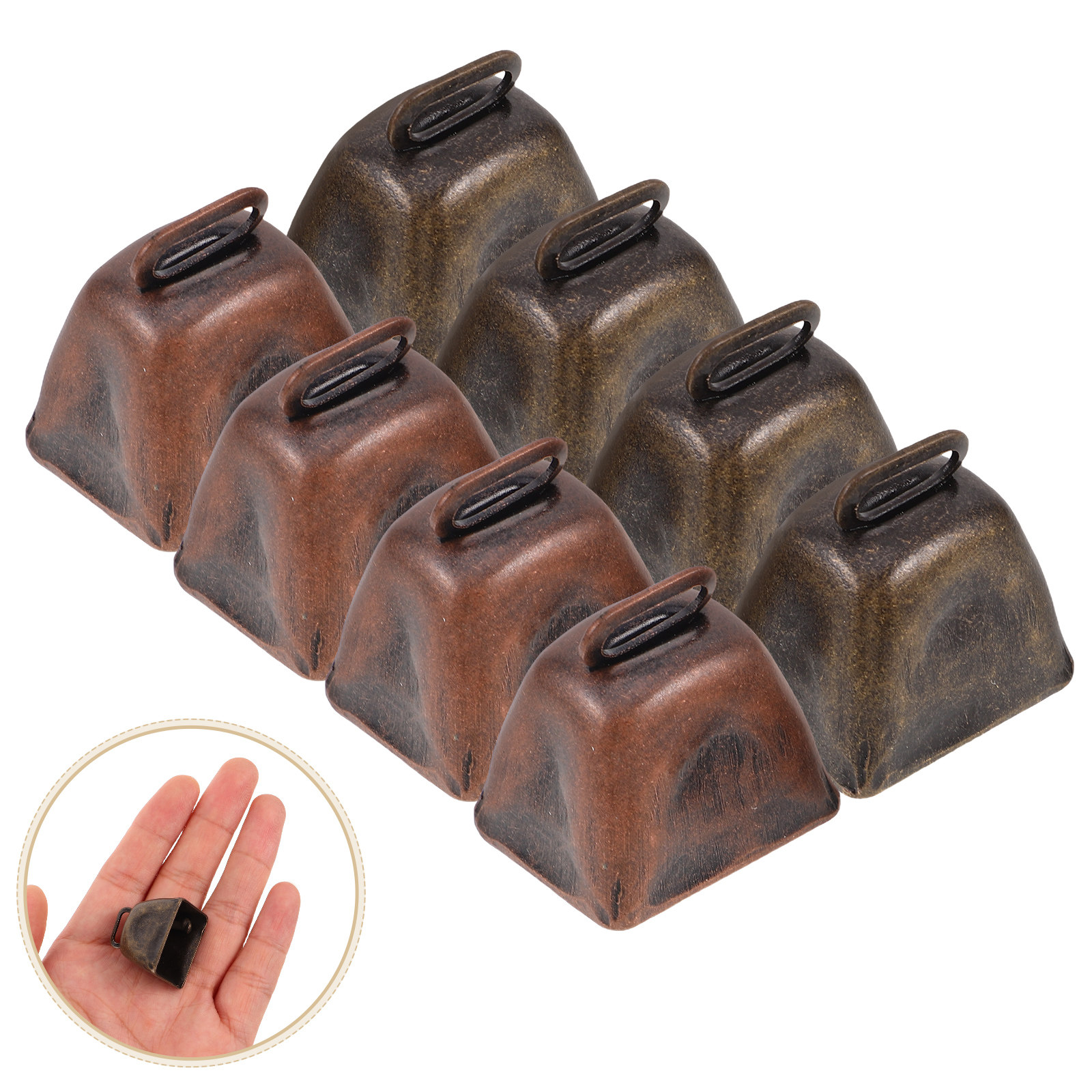 8Pcs Rustic Metal Cow Bells Mi - Home Decor Event 评论和价格