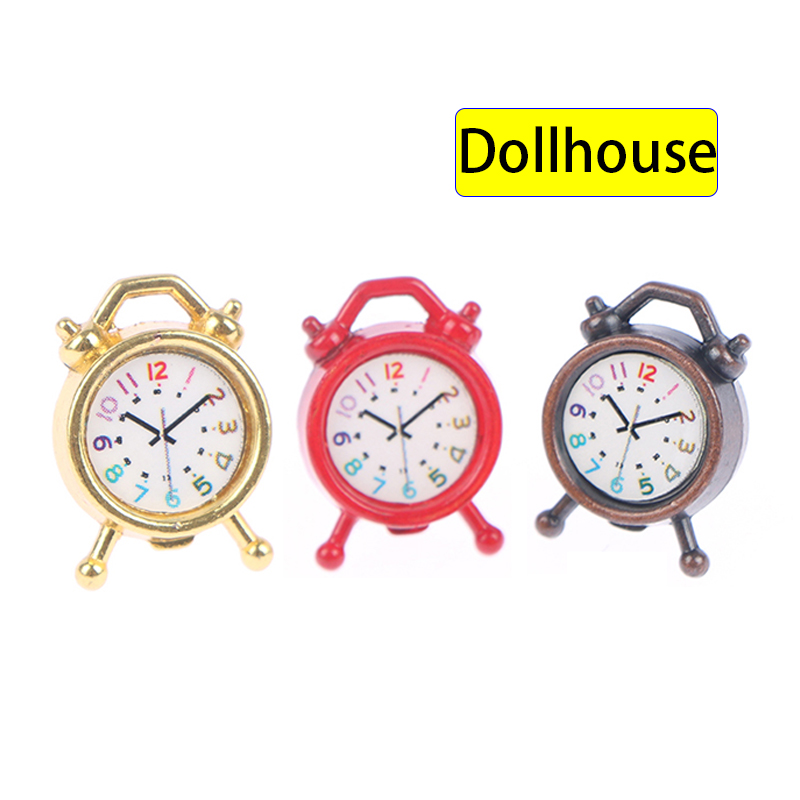 1PC 1:12 Scale Alarm Clock Dol - Home Decor Manufacturers 评论和价格
