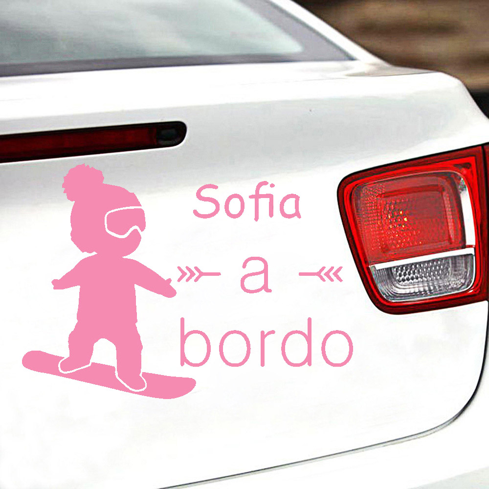 1pc Vinyl baby a bordo colorfu - Home Decor Scrap 评论和价格