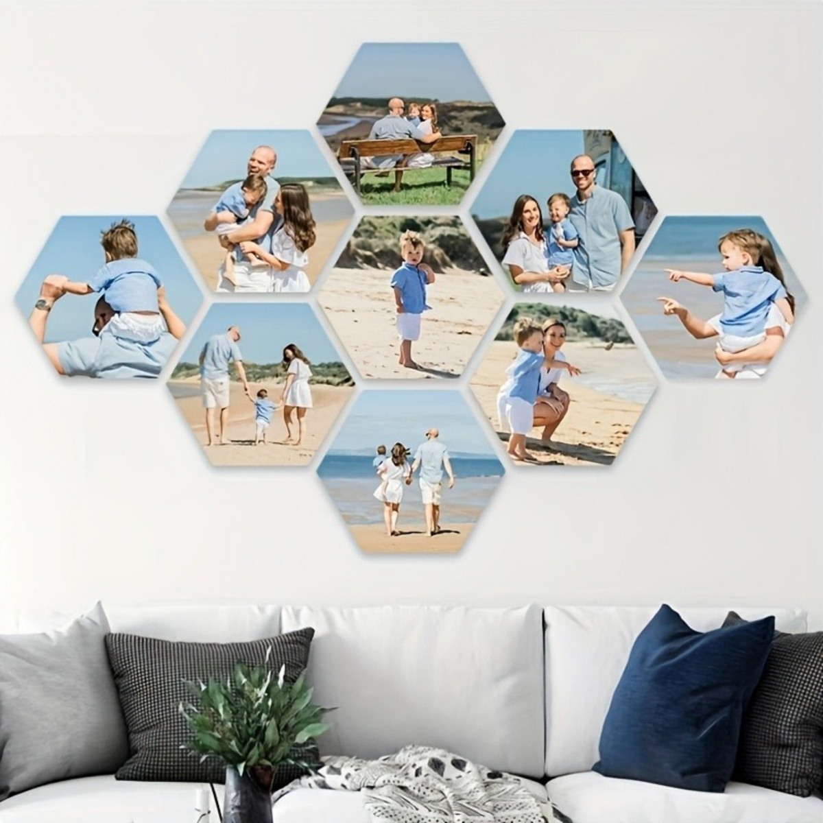 Custom Wall Decor — Modern Hex - Home Decor Inspo 评论和价格