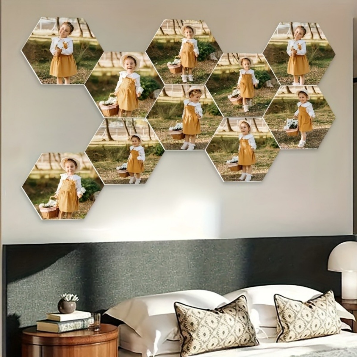 Custom Wall Decor — Modern Hex - Home Decor Inspo 评论和价格
