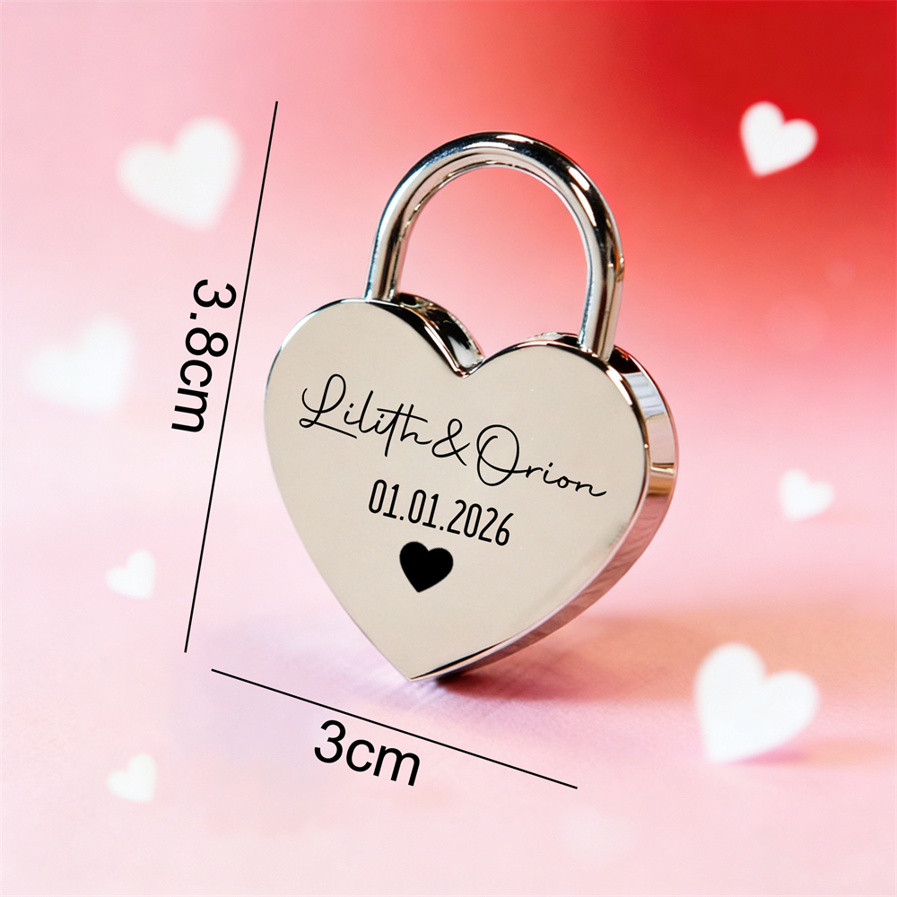 Custom Name Heart-Shaped Padlo - Home Decor Inspo 评论和价格