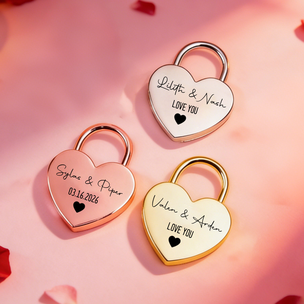Custom Name Heart-Shaped Padlo - Home Decor Inspo 评论和价格