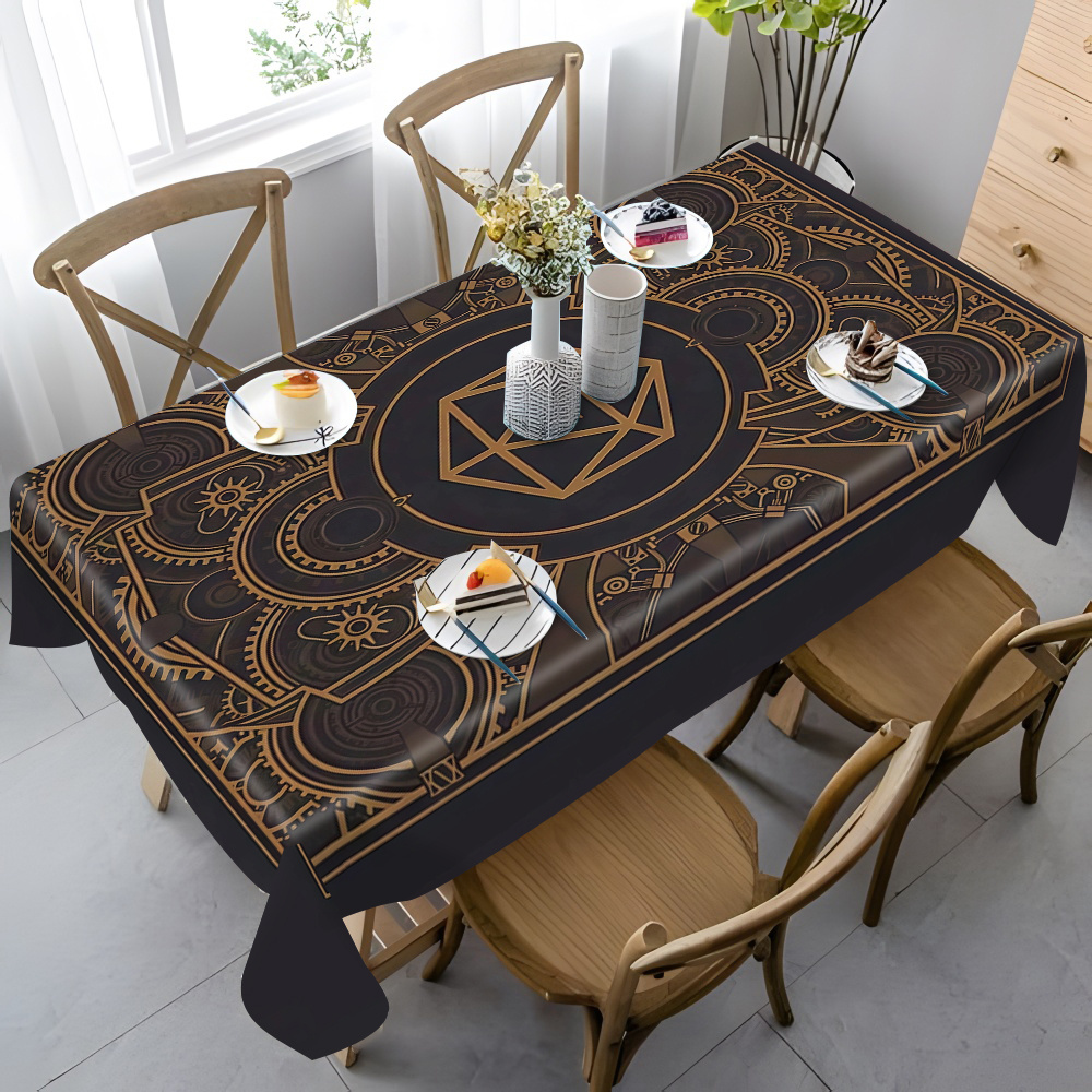 Steampunk Black Golden Gear Pa - Home Decor Inspo 评论和价格